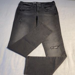 Mossimo supply co grey skinny jeans size 7